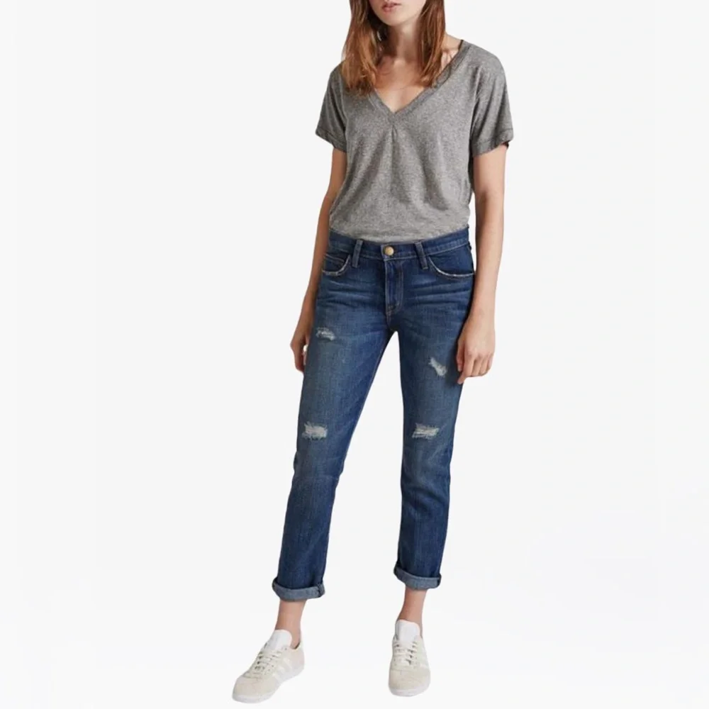 Current/Elliott Mid-Rise Distressed Women’s Jeans - 28